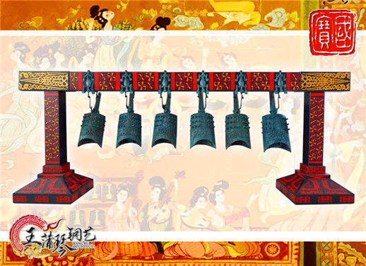 6件套仿古編鐘，小型特色樂器，民樂混音配套